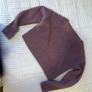 Dusty lavender cropped sweater
